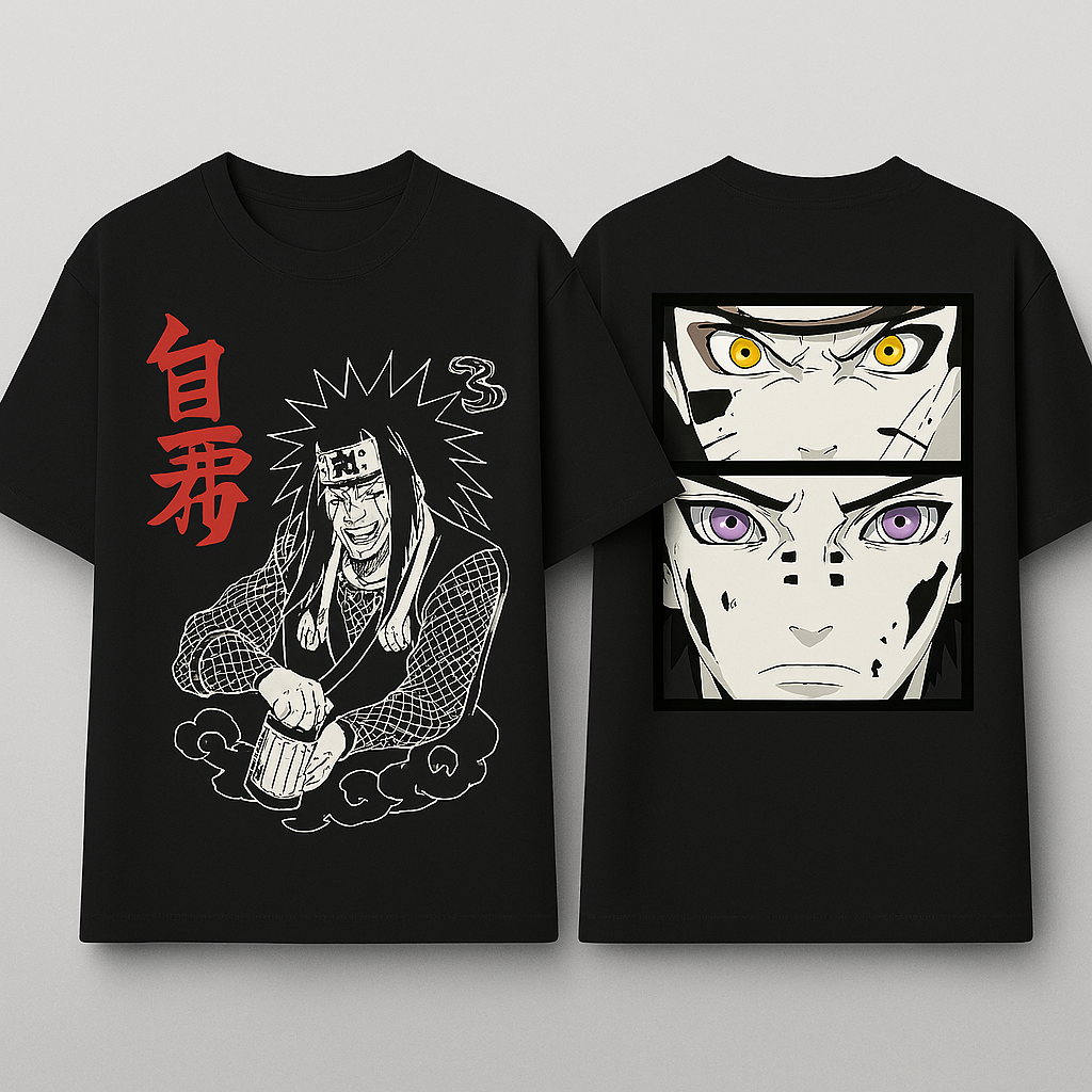 Naruto Vs Pain White Unisex Oversized T-Shirt